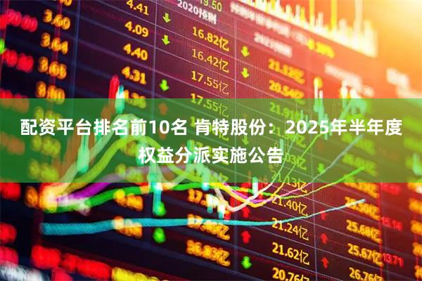 配资平台排名前10名 肯特股份：2025年半年度权益分派实施公告